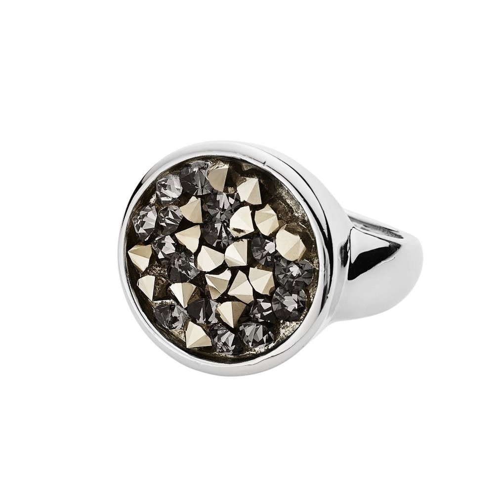 Dyrberg/Kern Daniela Swarovski crystal rocks ring